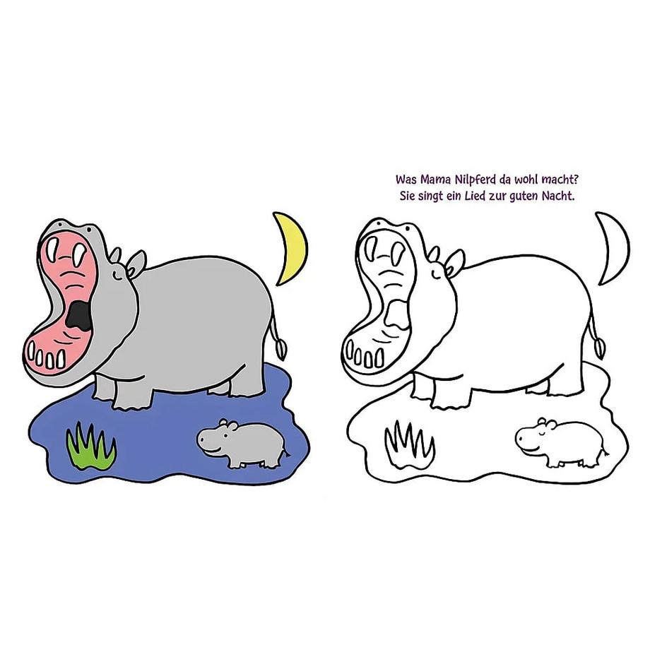 Carlsen  Ausmalbilder für Kita-Kinder: Das dicke Kindergarten-Malbuch: Tierkinder 