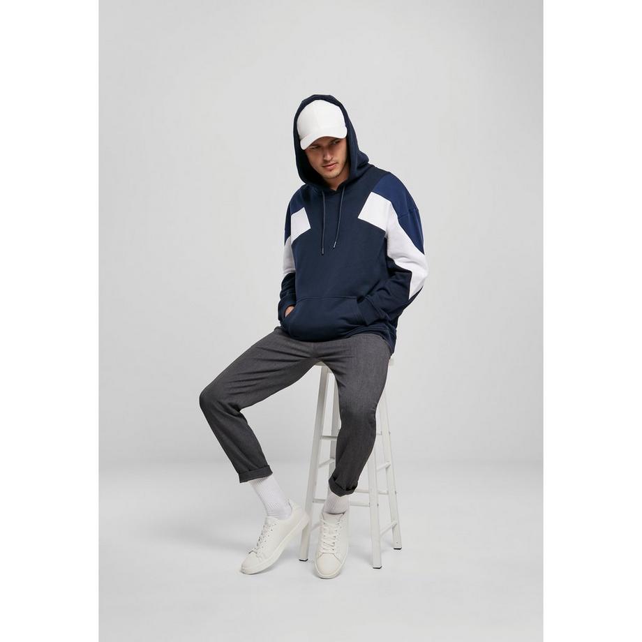 URBAN CLASSICS Sweatshirt à capuche oversize 3-Tone  