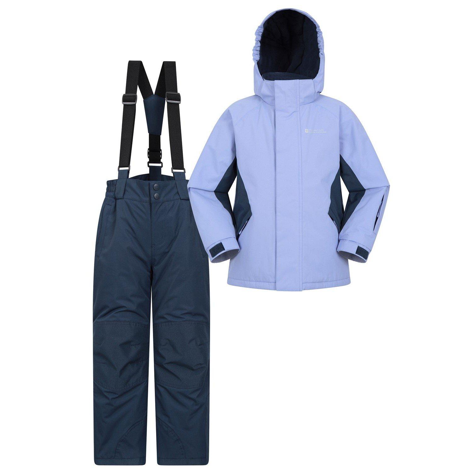 Vêtement Ski Fille Combinaison Neige Fille SMONTY - Veste Et Pantalon De Ski Imperméables Coupe-Vent Chaud Combinaison Ski Réglable Capuche