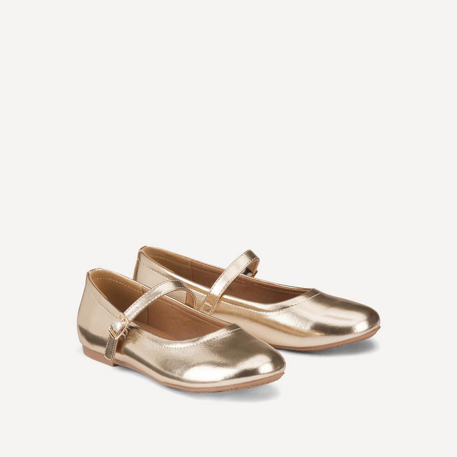 La Redoute Collections Ballerines dorées à bride  