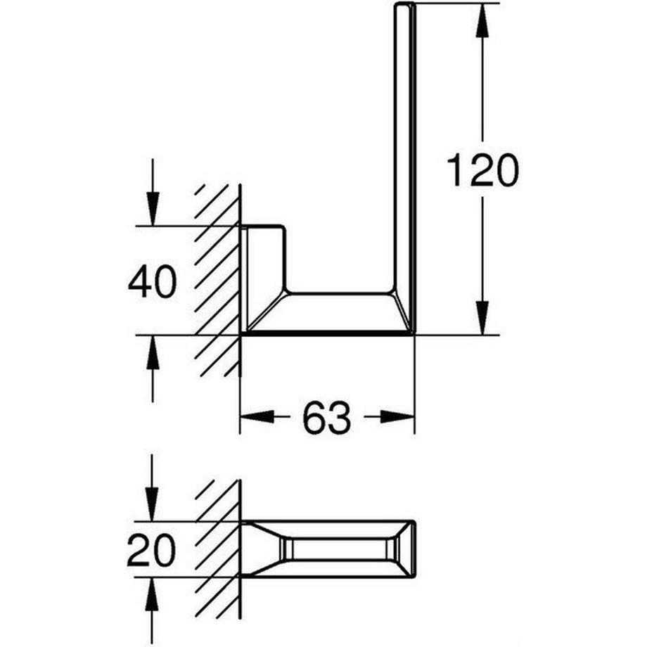 GROHE  Selection Cube Reservepapierhalter Selection Cube 