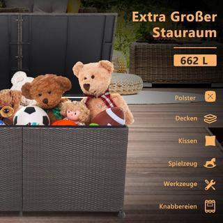 B2X Aufbewahrungsbox mit 662 L Fassungsvermögen 150 x 77 x 73 cm  