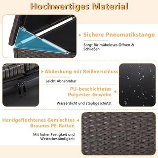 B2X Aufbewahrungsbox mit 662 L Fassungsvermögen 150 x 77 x 73 cm  