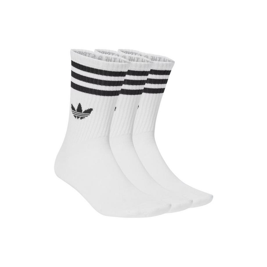 3 Streifen Crew Socken  , 3 Paar
