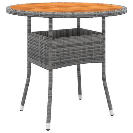 VidaXL Table de jardin rotin synthétique  