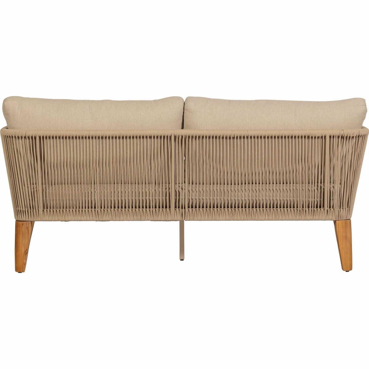 mutoni Divano da giardino San Remo teak sabbia 180  