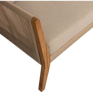 mutoni Divano da giardino San Remo teak sabbia 180  