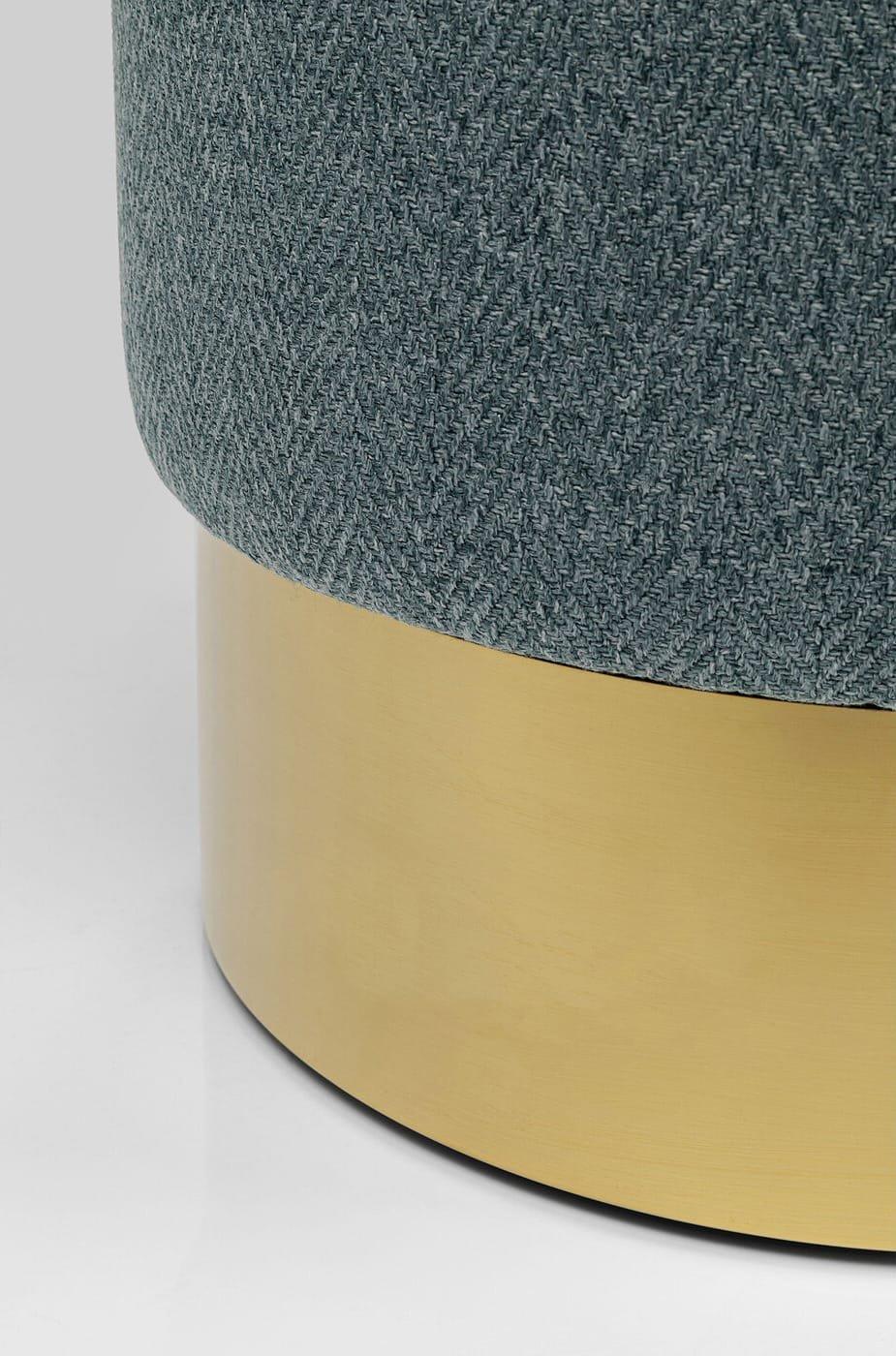 KARE Design Tabouret Cherry Lina brassbau clair rond 35  