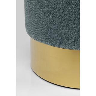 KARE Design Hocker Cherry Lina hellbau brass rund 35  