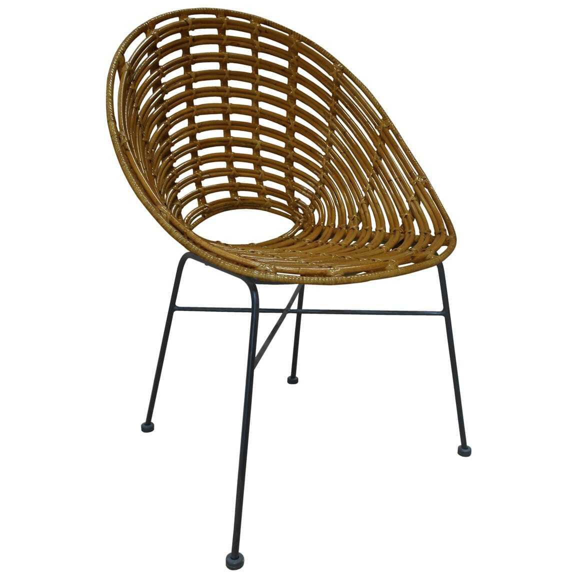 mutoni Chaise avec accoudoirs Paco nature  