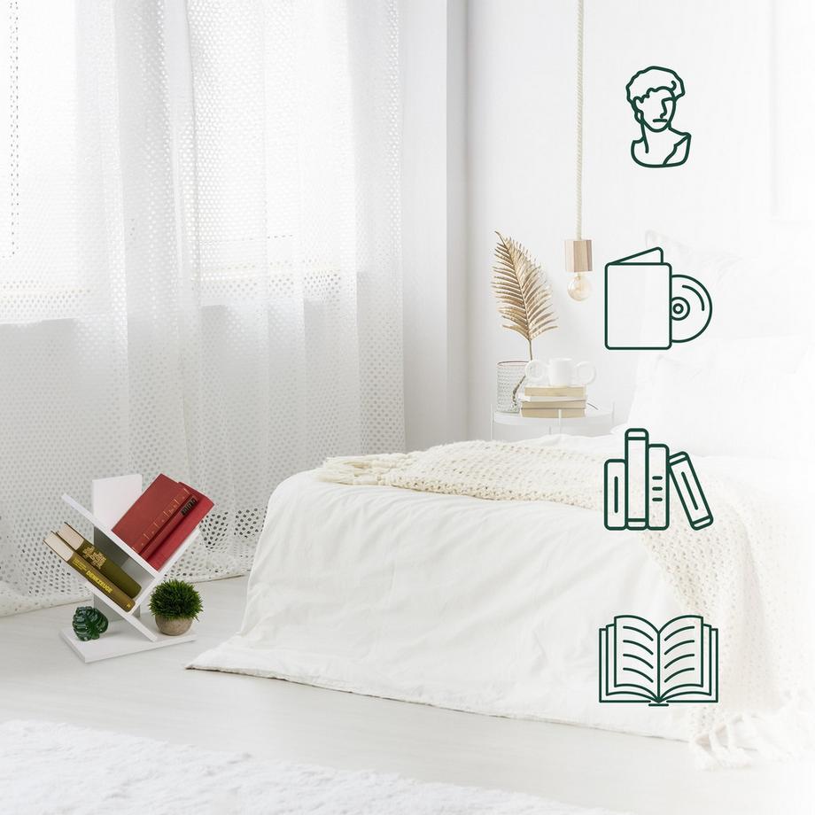 Northix Baum-Bücherregal mit Stauraum  