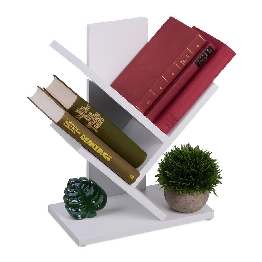 Baum-Bücherregal mit Stauraum