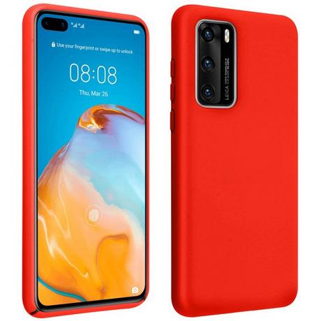 Avizar  Cover Huawei P40 Soft Touch rosso 