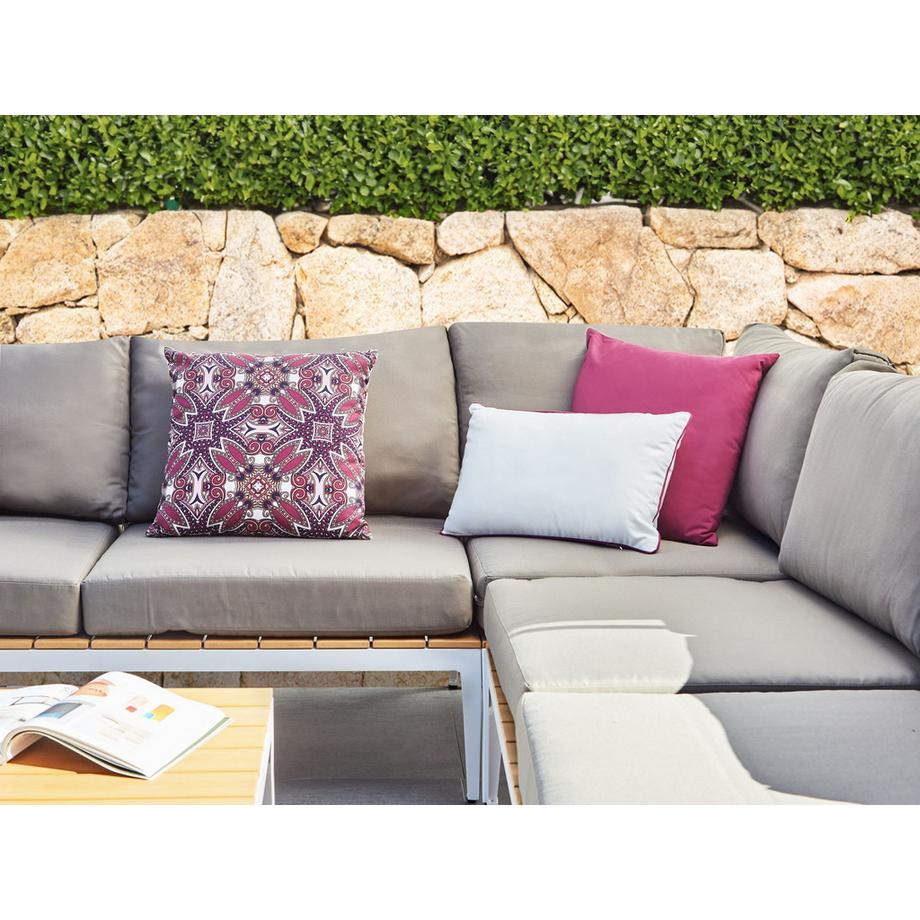 Beliani Gartenkissen 3er Set aus Polyester Modern MIRAGE  