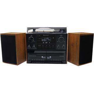 soundmaster  Centro musicale stereo MCD5600 con radio DAB+/FM, CD/MP3, giradischi, doppia cassetta, USB, Bluetooth 