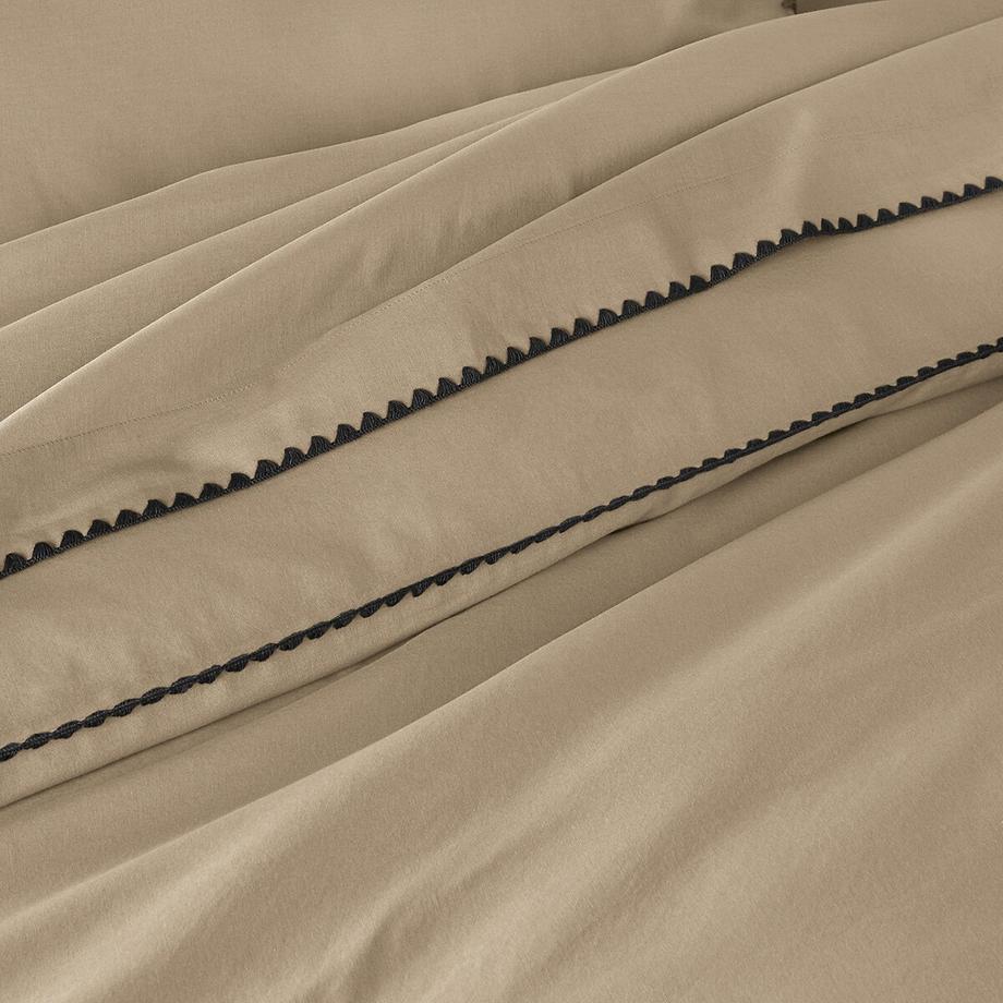 La Redoute Intérieurs Drap plat Merida uni en coton lavé  