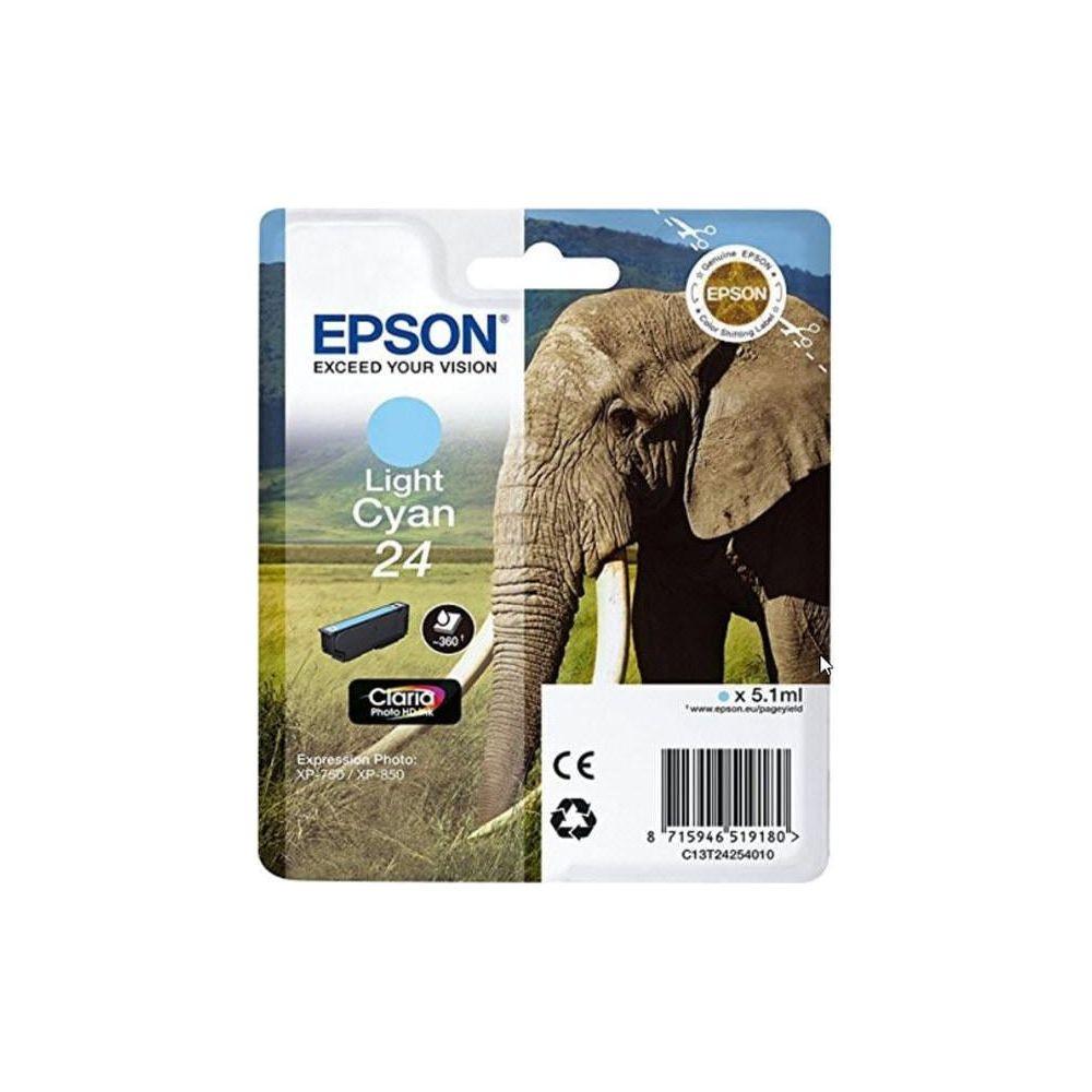 EPSON  EPSON Tintenpatrone light cyan T242540 XP 750/850 360 Seiten 