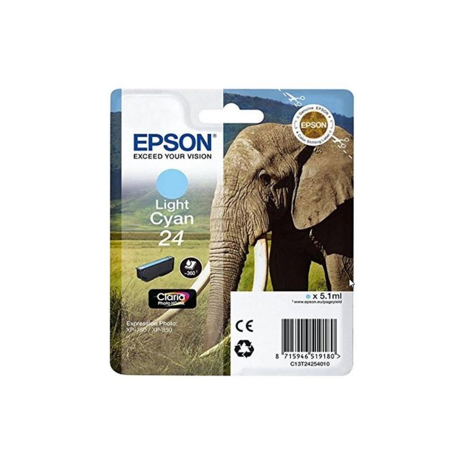 EPSON  EPSON Tintenpatrone light cyan T242540 XP 750/850 360 Seiten 