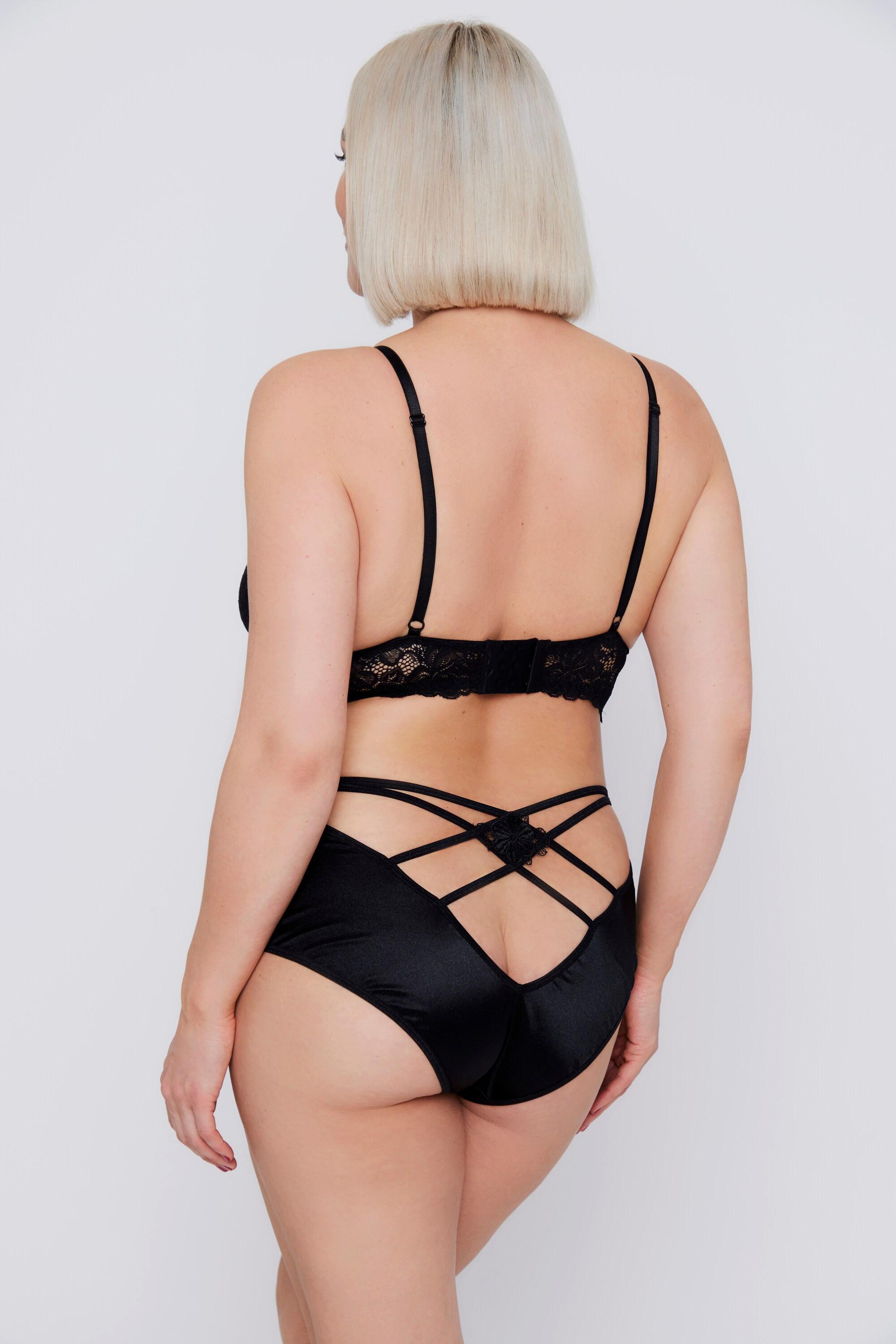 Ulla Popken Bralette Criss-Cross Pizzo senza Ferretto  