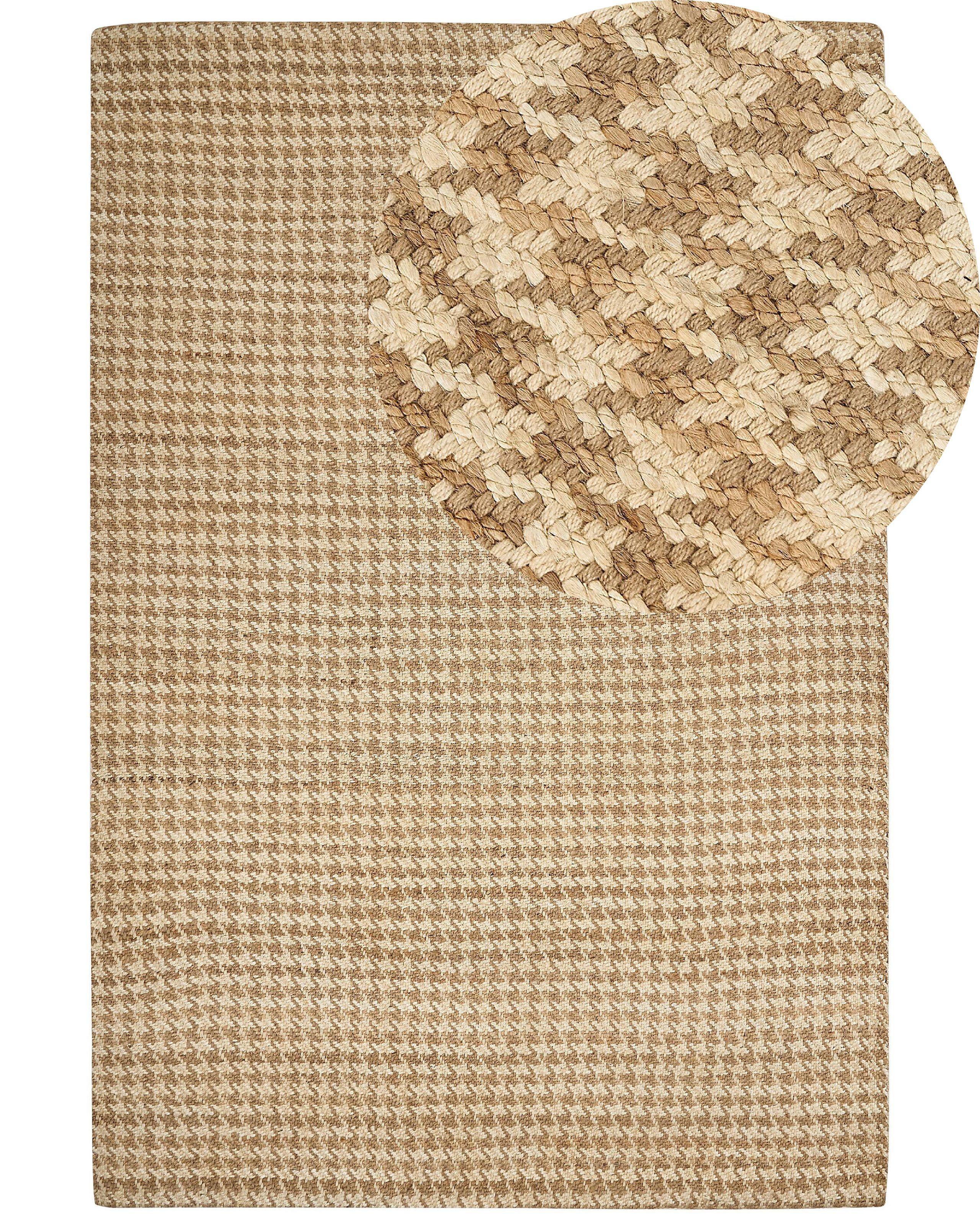 Beliani Teppich aus Jute Boho ARAPTEPE  