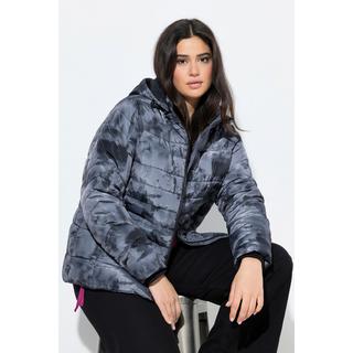 Ulla Popken HYPRAR Doudoune matelassée imprimé all-over déperlante à capuche  