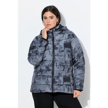 HYPRAR Steppjacke, Alloverdruck, wasserabweisend, Kapuze