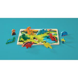 Crocodile Creek  Wood Puzzle, Dinosaurier 