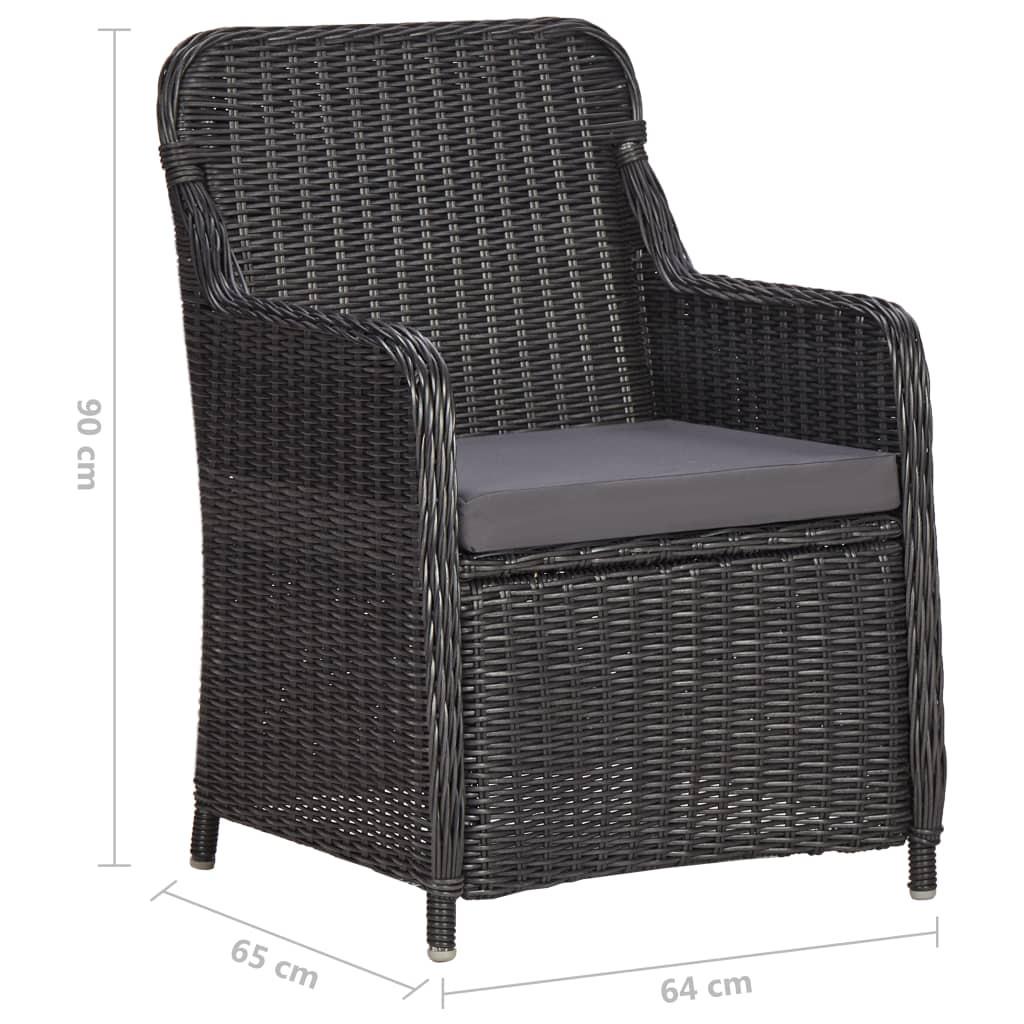 VidaXL sedia in rattan Polirattan  