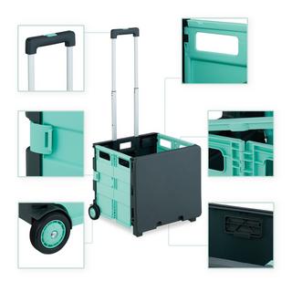 Northix Chariot de courses pliable avec couvercle  