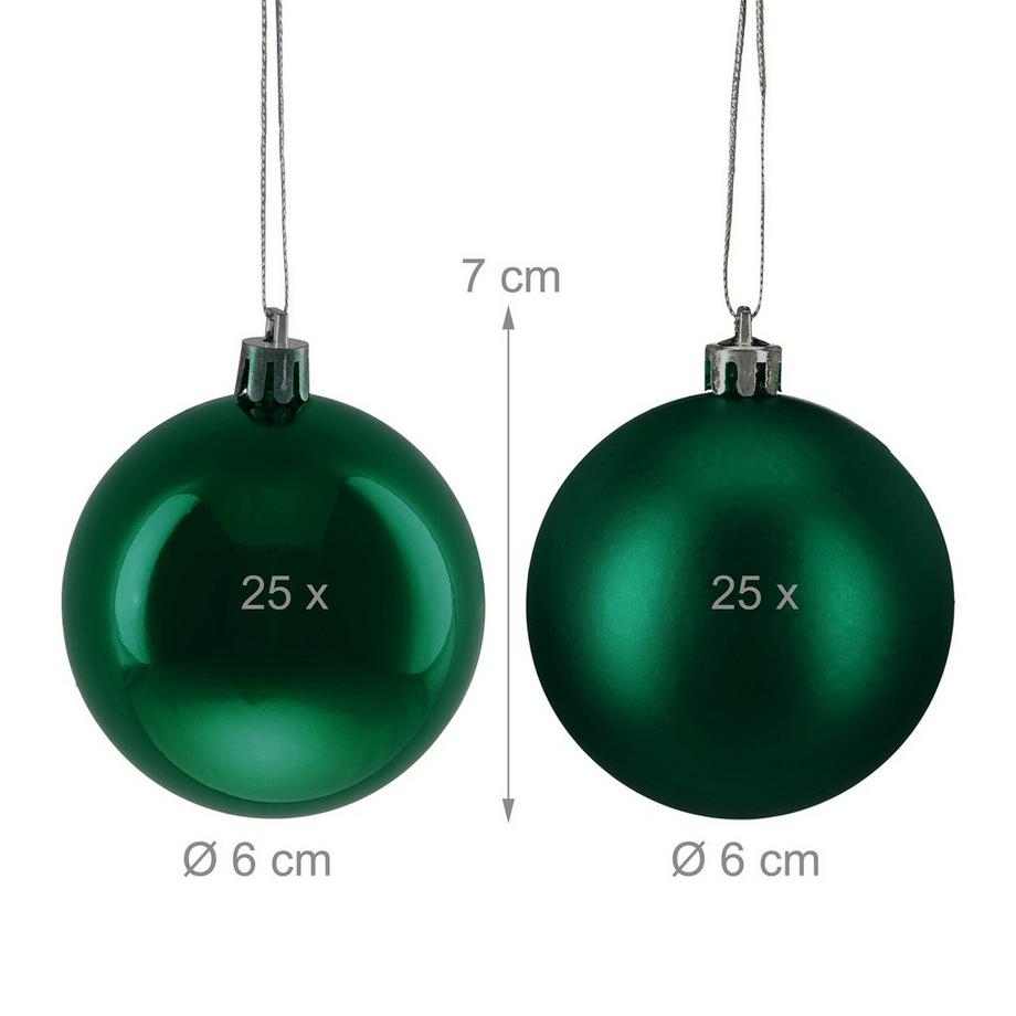 Northix Set di palline per albero di Natale, confezione da 50  