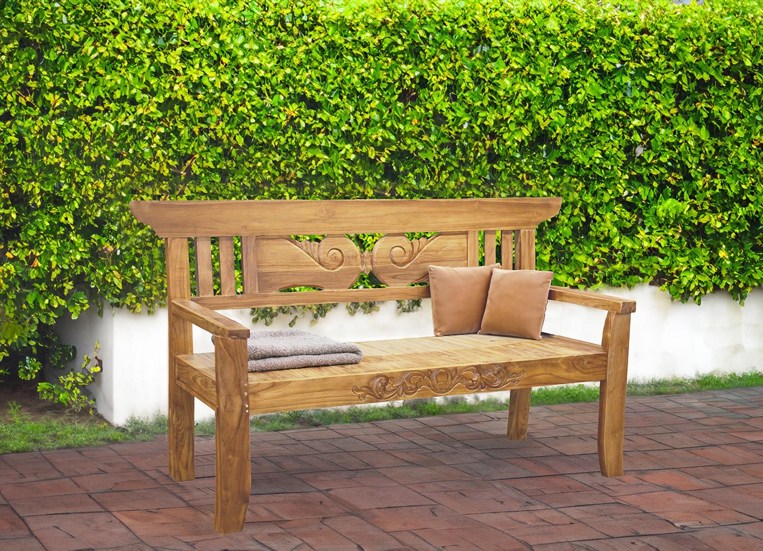 mutoni Banc de jardin Padar teck naturel 150  