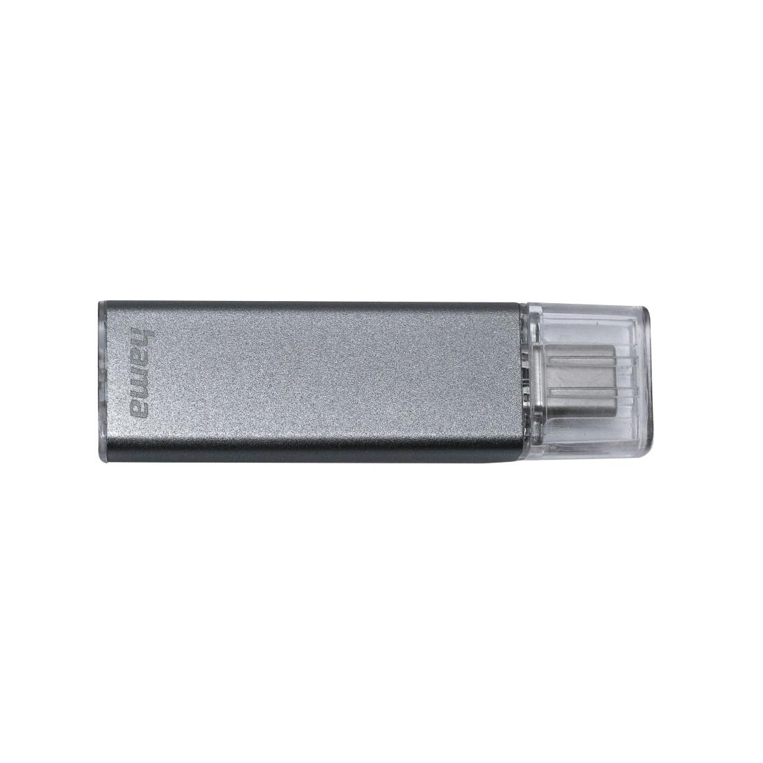 hama  Uni-C Classic - USB-Stick, USB-C 3.1, 64GB, 70 MBs, Anthrazit 