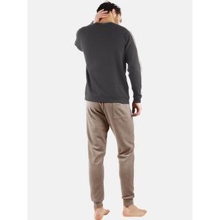 Admas  Pigiama pantaloni da salotto e top a maniche lunghe Solid 