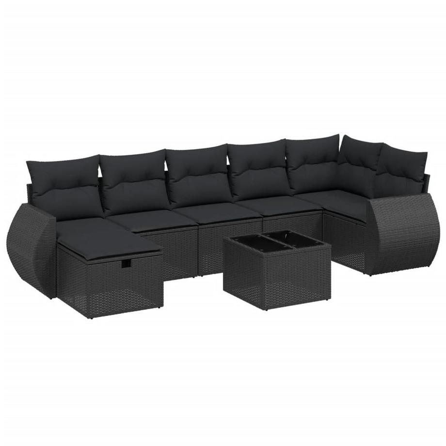 set divano da giardino Polirattan