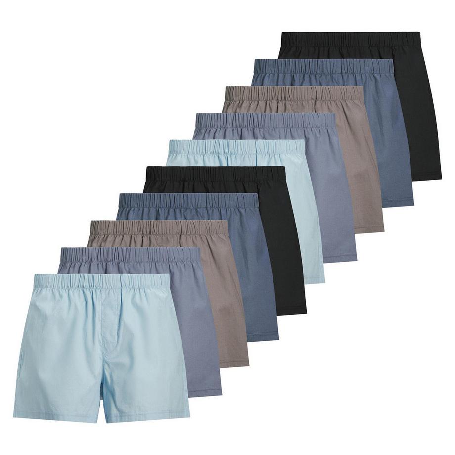Web-Boxershorts  10er Pack Bequem sitzend-JACMILANO WOVEN BOXERS 10 PACK