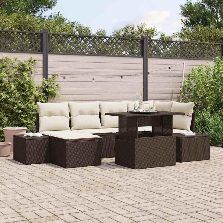 VidaXL Outdoor-sofagarnitur poly-rattan  