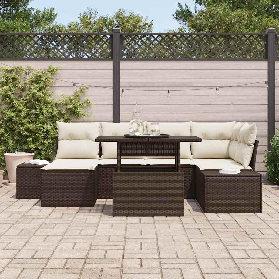 VidaXL Outdoor-sofagarnitur poly-rattan  