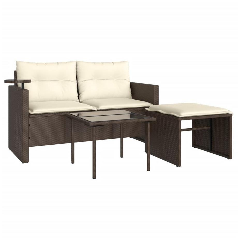 set divano da giardino Polirattan