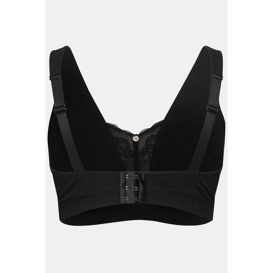 Ulla Popken Bralette Empiècement Dentelle sans Armature Bonnet C-E  