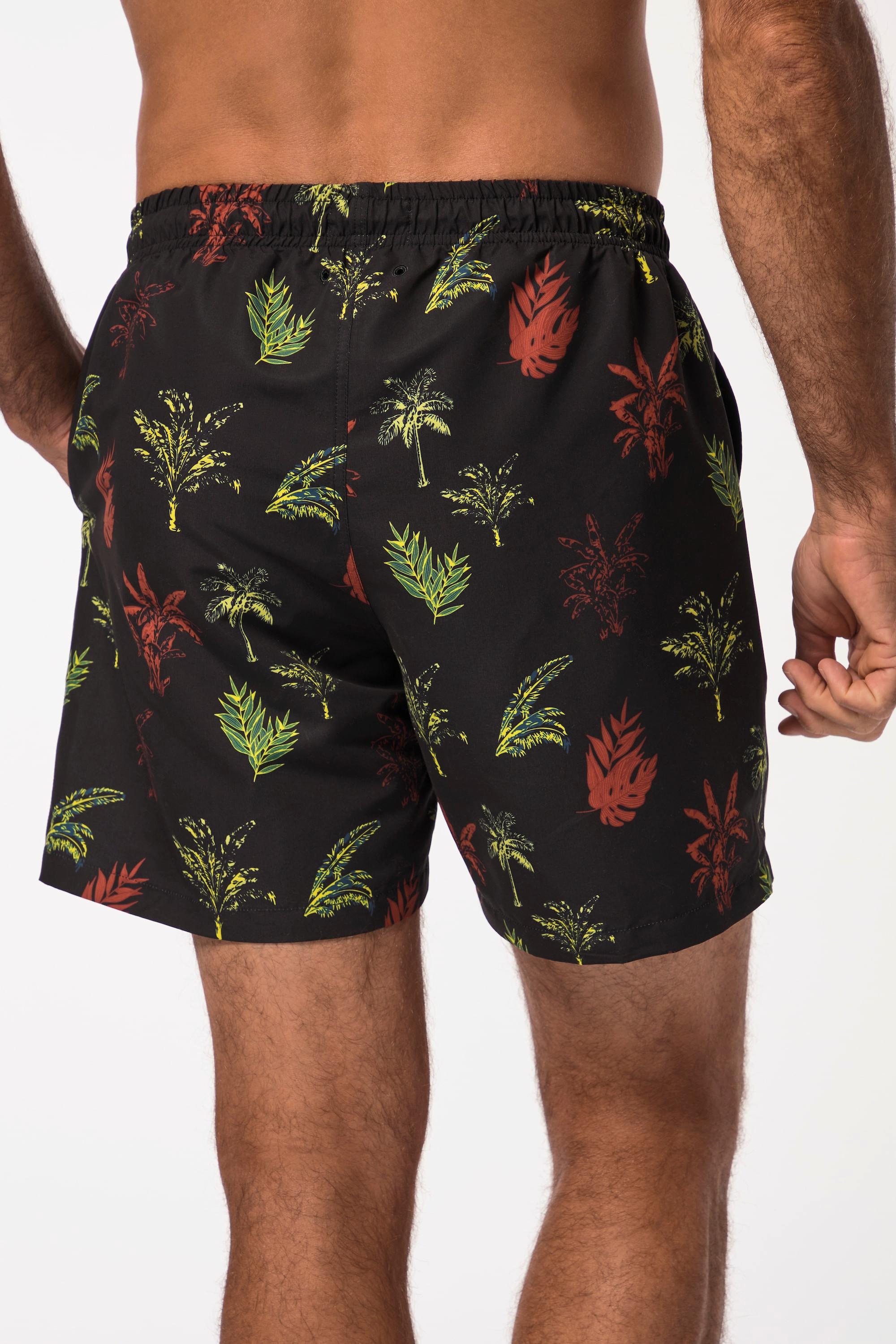 JP1880  Badeshorts, Beachwear, Elastikbund, floraler Print 