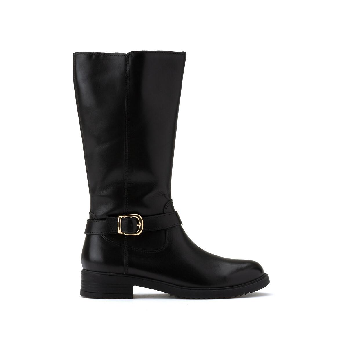 La Redoute Collections  Bottes en cuir zippées esprit cavalière 