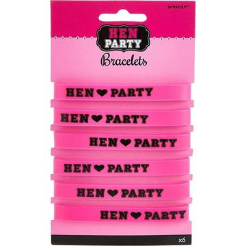 Gummi Armband 6erPack Junggesellinnenabschied