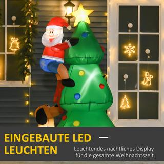 HOMCOM Aufblasbarer Weihnachtsbaum  