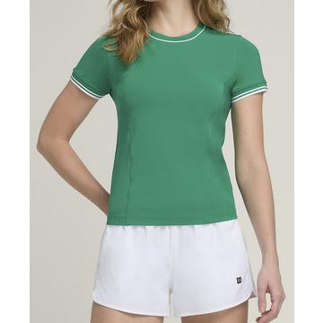 Team Seamless T-Shirt Courtside Femme Vert
