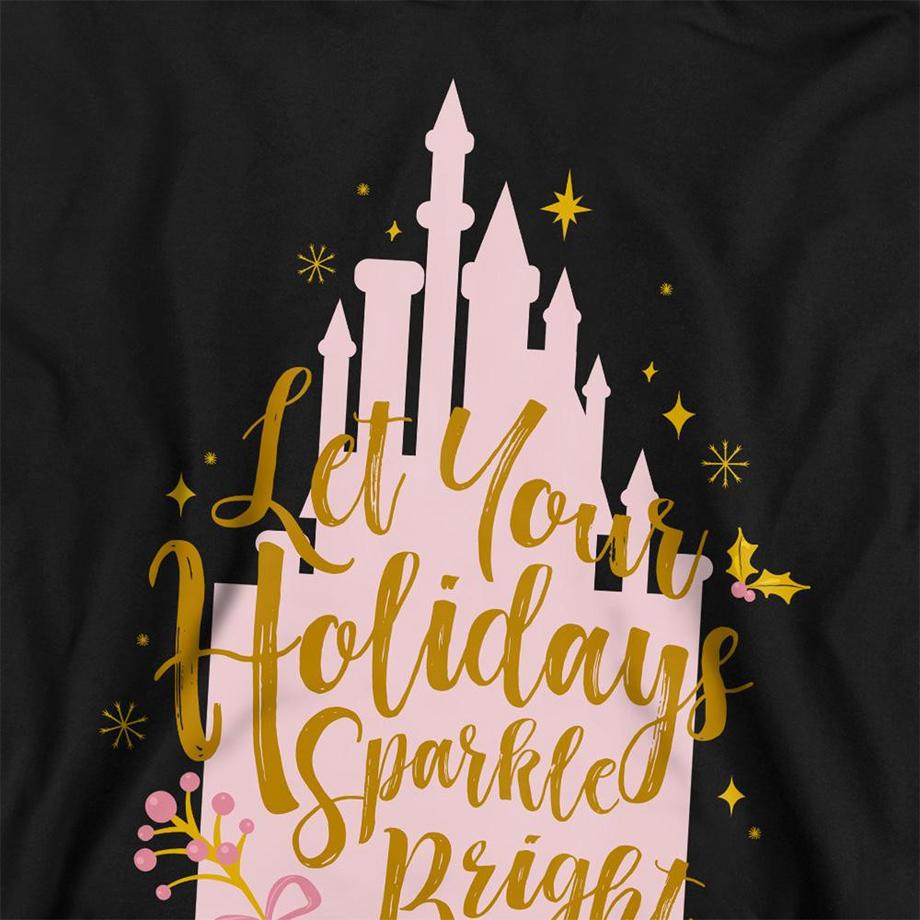 Disney PRINCESS  Let Your Holidays Sparkle Bright Kapuzenpullover, Weihnachtliches Design 