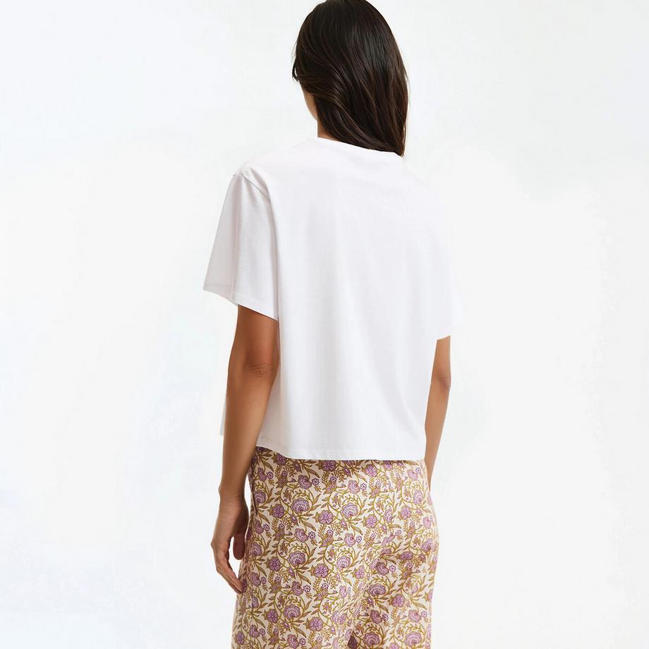 La Redoute Collections Jersey Pyjamaoberteil aus reiner Baumwolle  