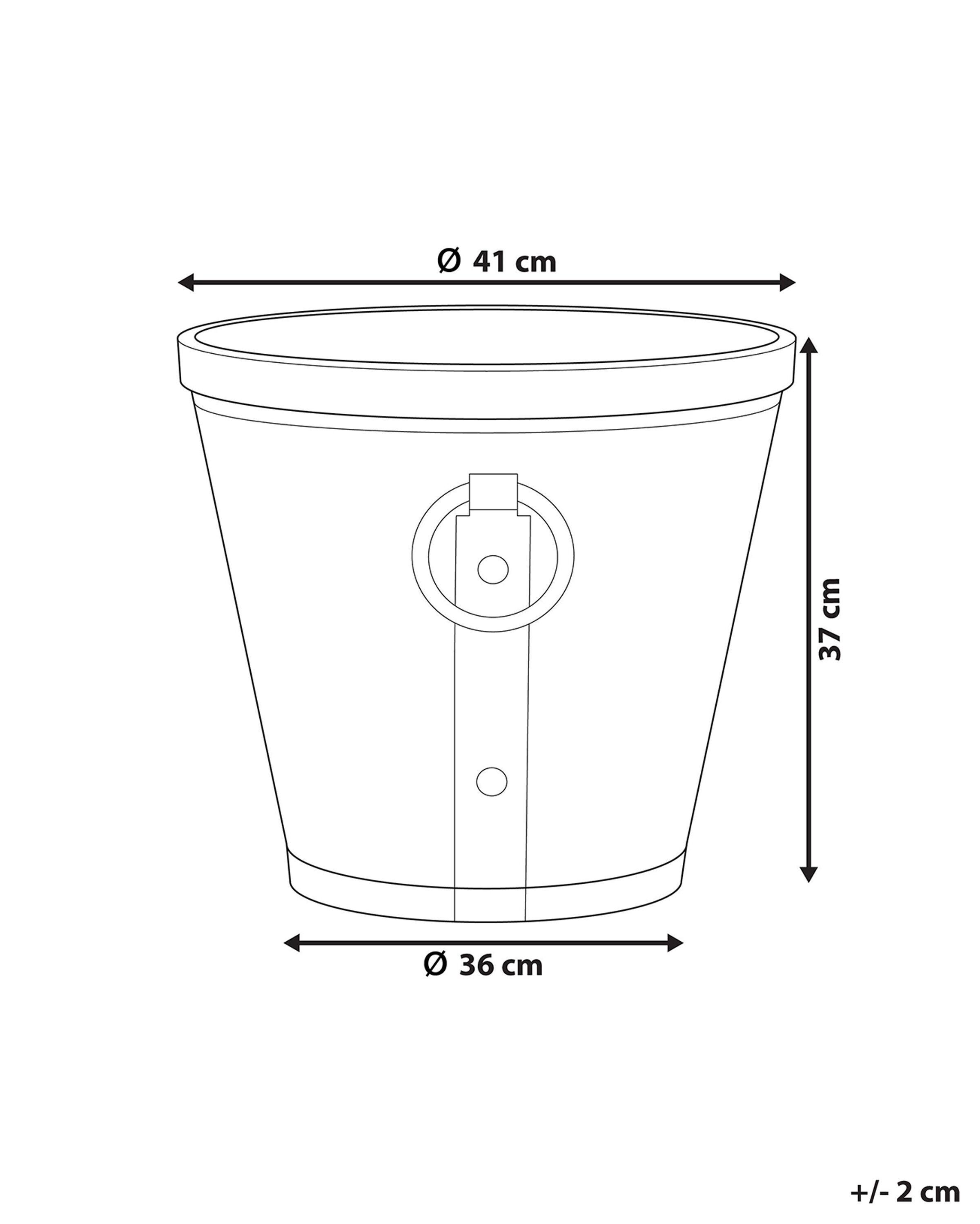 Beliani Vaso per piante en Polvere di Pietre Rustico VARI  