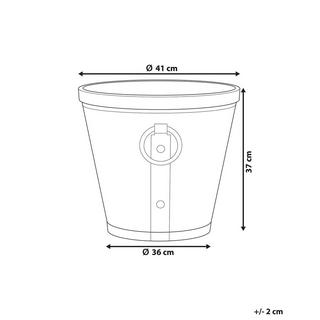 Beliani Vaso per piante en Polvere di Pietre Rustico VARI  