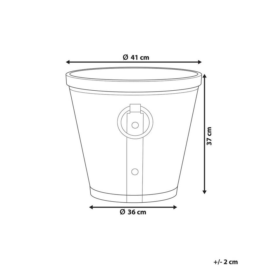 Beliani Cache-pot en Fibre d'argile Rustique VARI  
