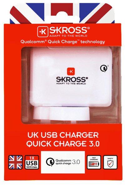 SKROSS  2.800122 chargeur d'appareils mobiles Universel Blanc Secteur Charge rapide Intérieure 